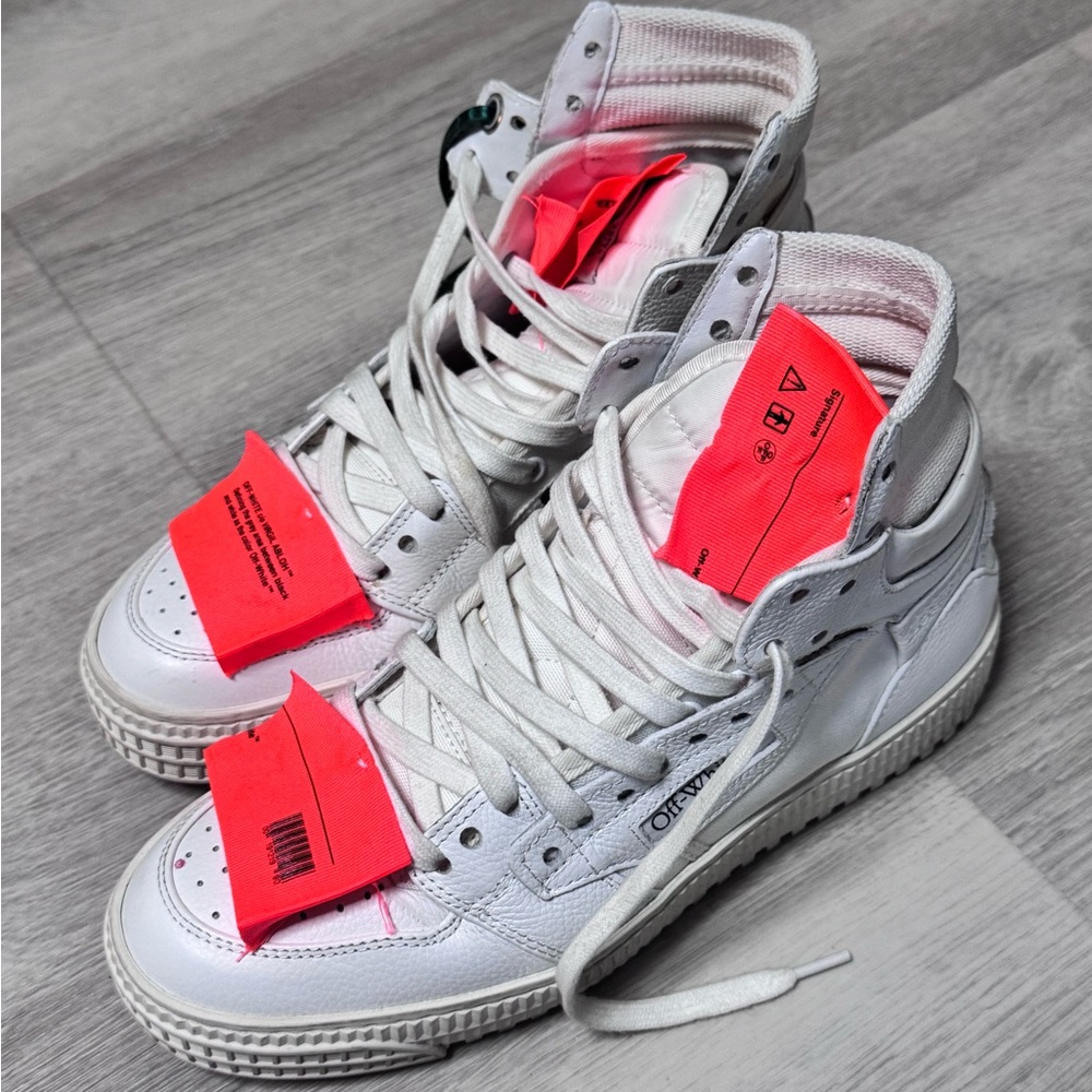 Off White 3.0 Court Leather Sneakers